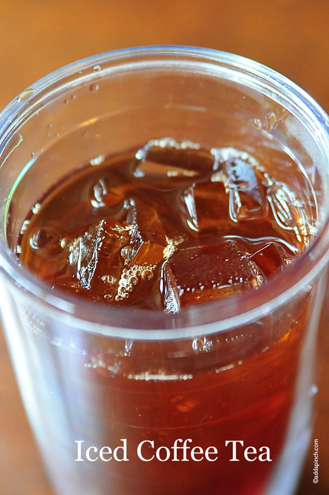 Iced Coffee Tea Recipe | ยฉaddapinch.com